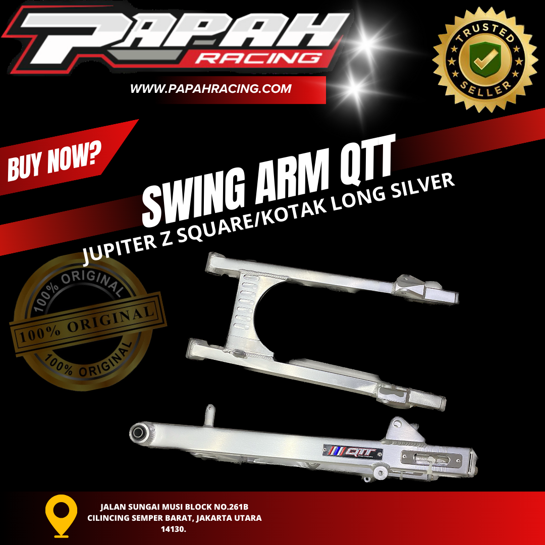 SWING ARM SWINGARM QTT JUPITER Z SQUARE/KOTAK LONG SILVER QTT